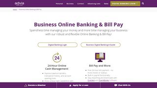 
                            2. Business Online Banking & Bill Pay - Advia Credit Union