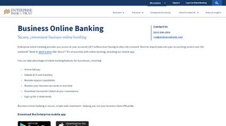 
                            3. Business Online Banking | Enterprise Bank & Trust