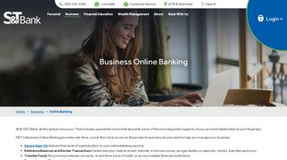 
                            1. Business Online Banking | S&T Bank