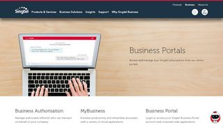 
                            4. Business Portals - Singtel