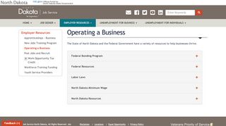 
                            8. Business-Related Resources | Job Service North Dakota