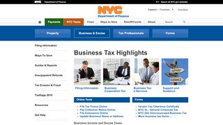 
                            5. Business Taxes - New York City