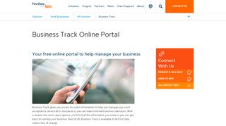 
                            2. Business Track eCommerce Online Portal | First Data