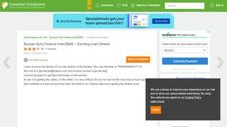 
                            6. Bussan Auto Finance India [Baf] — Existing Loan Details