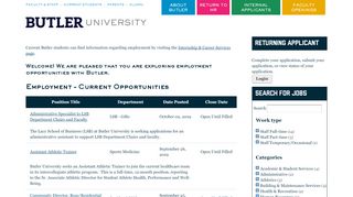 
                            2. Butler University Job Search