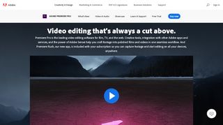 
                            6. Buy Adobe Premiere Pro | Video editing and production software