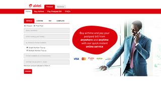 
                            8. Buy airtel airtime & Pay for your airtel postpaid bill