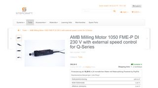 
                            4. Buy AMB Milling Motor 1050 FME-P Portal for Q-Series CNC Milling ...