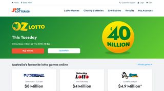 
                            1. Buy Australian Lotto Tickets Online | Oz Lotteries