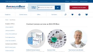 
                            9. Buy Contact Lenses for as Low as $13.99/Box | America's Best