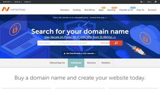 
                            1. Buy domain name - Cheap domain names from $1.37 - Namecheap