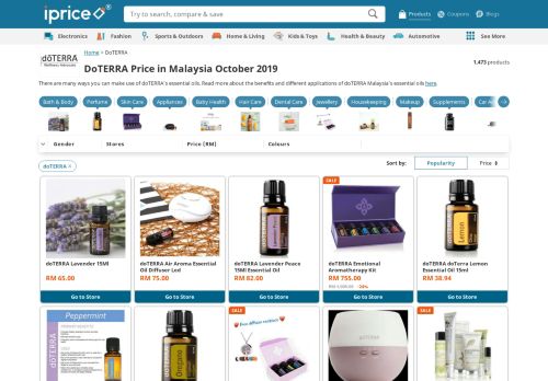 
                            6. Buy DoTERRA Products in Malaysia August 2019 - iprice.my