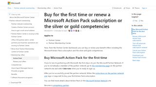 
                            8. Buy for the first time or renew a Microsoft Action …