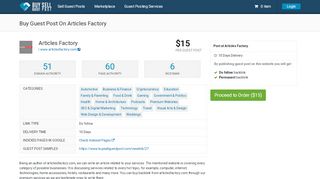 
                            6. Buy Guest Post on Articles Factory
