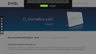 
                            7. Buy o2 HomeBox 6641 Support - Zyxel