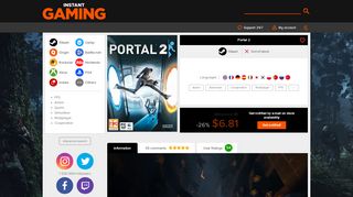 
                            8. Buy Portal 2 Steam - Instant-Gaming.com