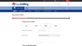 
                            4. Buy prepaid credit for international calls | KeepCalling.com