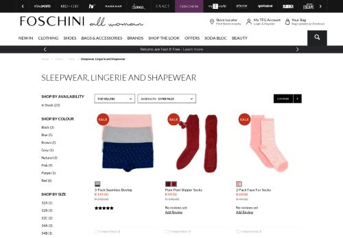 
                            9. Buy Sleepwear, Lingerie and Shapewear Online in South ...