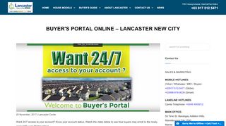 
                            1. BUYER'S PORTAL ONLINE – LANCASTER NEW ... - Lancaster Cavite