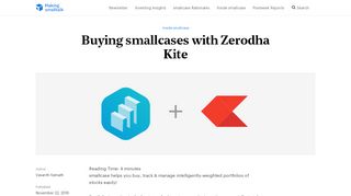 
                            7. Buying smallcases with Zerodha Kite - Making …