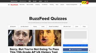 
                            6. BuzzFeed Quizzes
