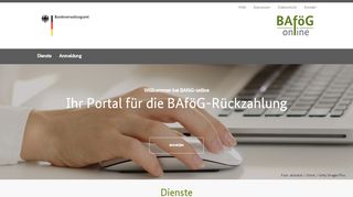 
                            5. BVA Internet: BAföG-Willkommen bei BAföG-online