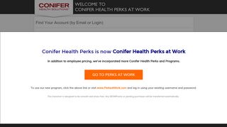 
                            6. by Email or Login - Conifer Health Perks at Work