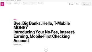 
                            4. Bye, Big Banks. Hello, T-Mobile MONEY Introducing Your No ...