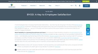 
                            8. BYOD: A Key to Employee Satisfaction | Arxan