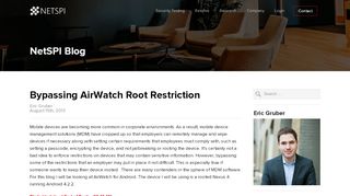 
                            7. Bypassing AirWatch Root Restriction - NetSPI Blog