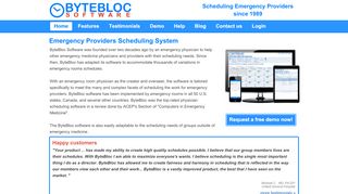 
                            11. ByteBloc, Emergency Physician Scheduling Software