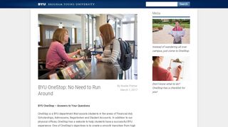 
                            8. BYU OneStop: No Need to Run Around | BYU Newsletters