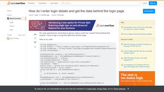 
                            5. c# - How do I enter login details and get the data …