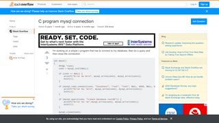 
                            4. C program mysql connection - Stack Overflow