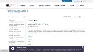 
                            3. CA Clarity PPM On Demand - Bookshelves and PDFs - CA ...