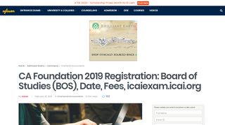 
                            4. CA Foundation 2019 Registration: Board of Studies (BOS ...