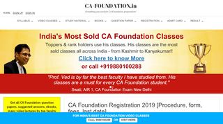 
                            1. CA Foundation Registration 2019 [Procedure, form, fees ...
