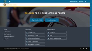 
                            2. CA POST Learning Portal - State of California