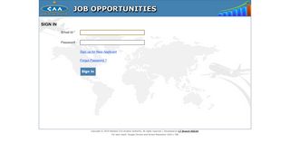 
                            8. CAA - Job Opportunities - Sign in Page