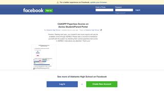 
                            8. CAASPP Paperless Scores on Aeries Student/Parent Portal | Facebook