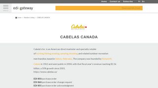 
                            8. CABELAS CANADA - EDI Gateway