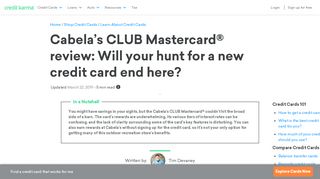 
                            7. Cabela’s CLUB Mastercard Review | Credit Karma