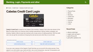 
                            8. Cabelas Credit Card Login - planetforge.org