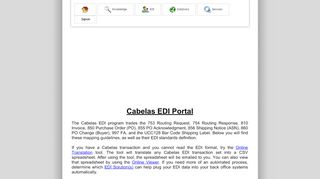 
                            6. Cabelas EDI Portal - Jobisez LLC