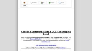 
                            5. Cabelas EDI Routing Guide & UCC-128 Shipping Label ...