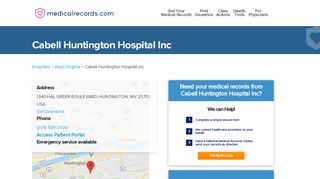 
                            6. Cabell Huntington Hospital Inc | MedicalRecords.com