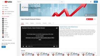 
                            7. Cabot Wealth Network Videos - YouTube