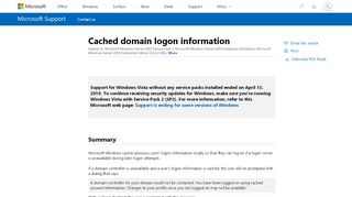 
                            1. Cached domain logon information - support.microsoft.com
