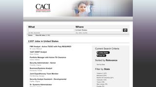 
                            6. CACI International Jobs - Jobs in United States