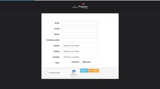 
                            6. Cadastre-se - Login - Portal do Aluno Prepara